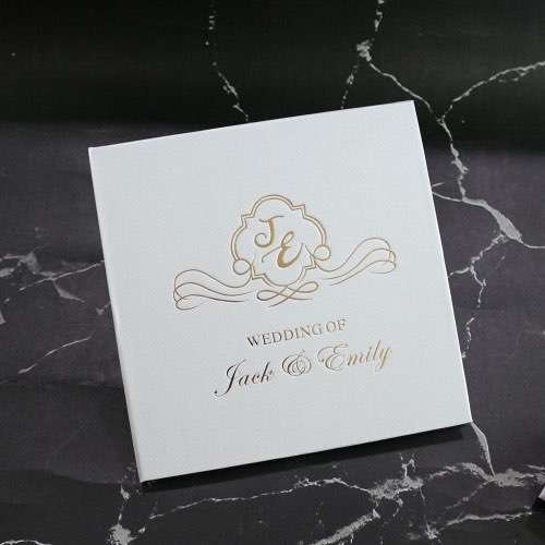 Modern Wedding Invitation Card Transparent Acrylic Invitation With Hard Cover
